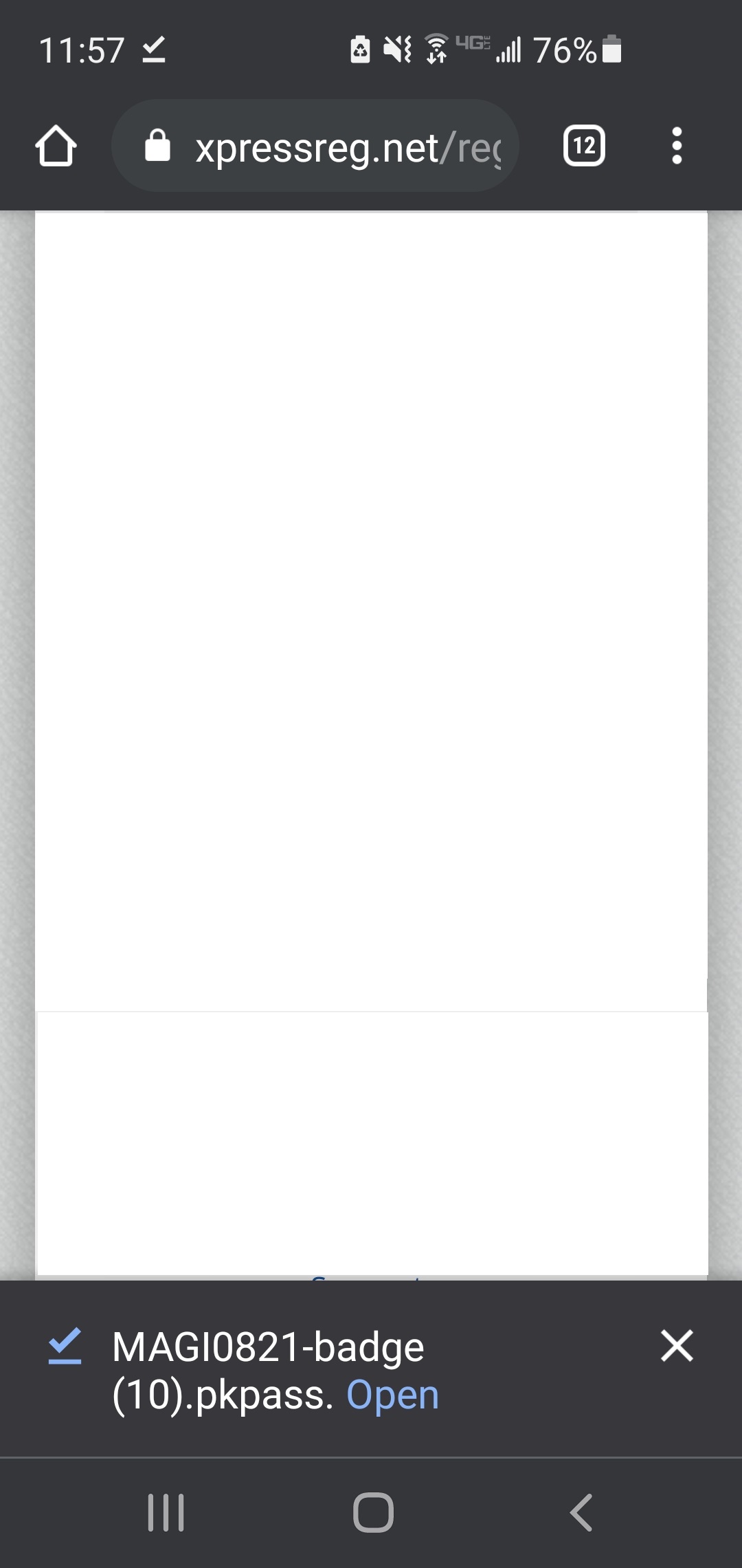 When prompted, open your digital badge file.